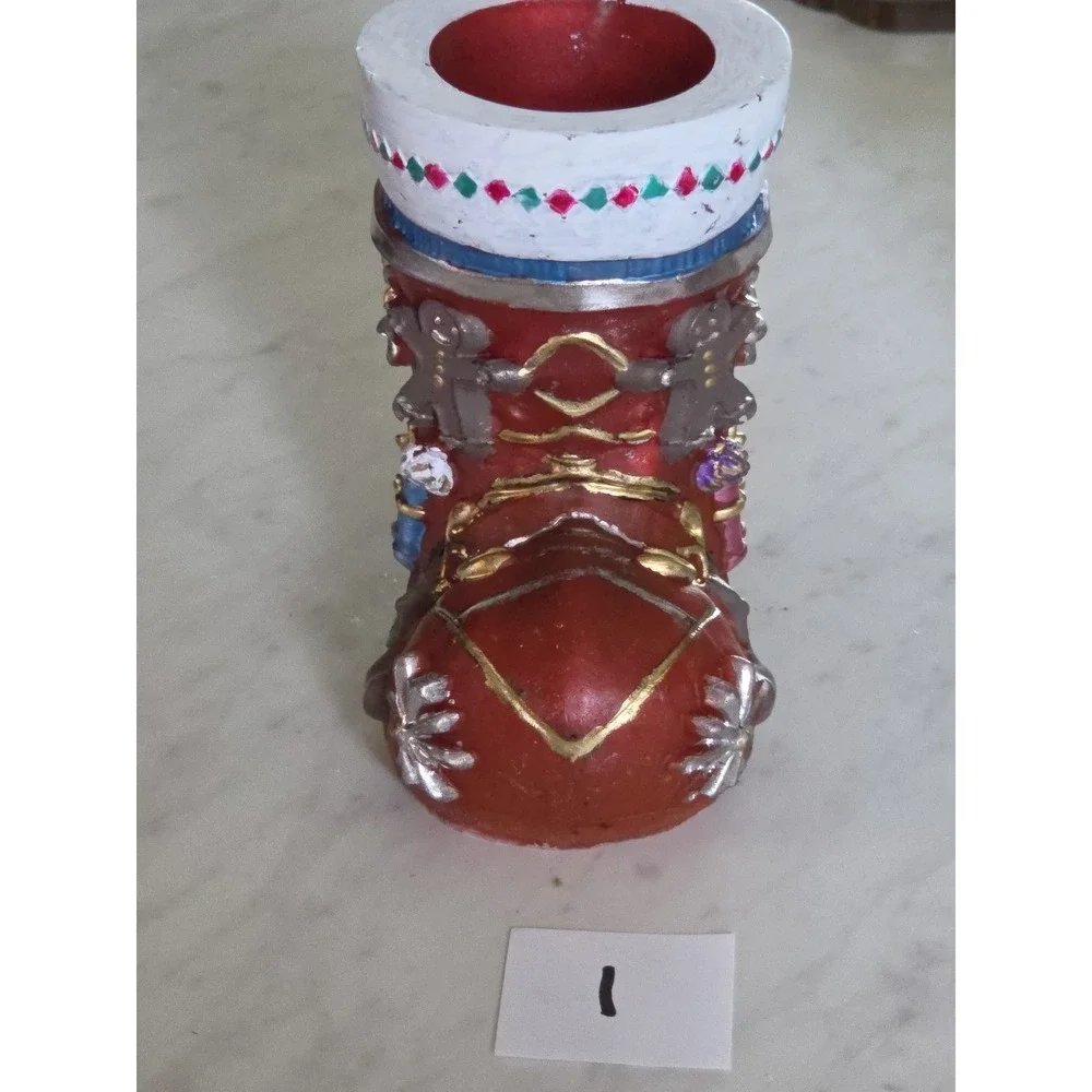 Handmade Resin Santa Boot - Picture 2 of 13